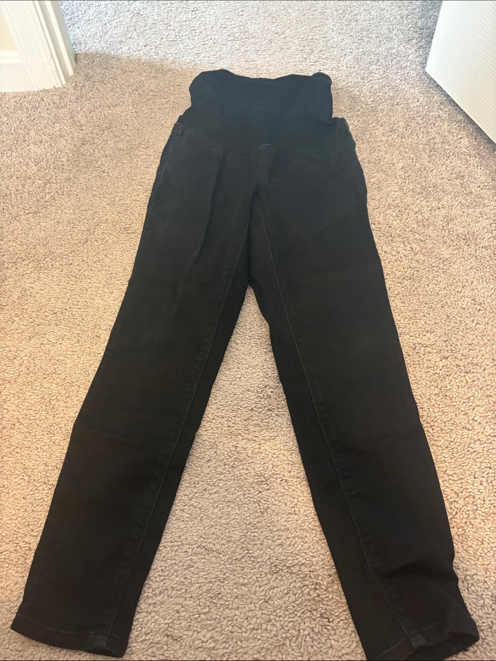 Maternity 1822 Denim Black Women's Skinny Jeans/Jeggings